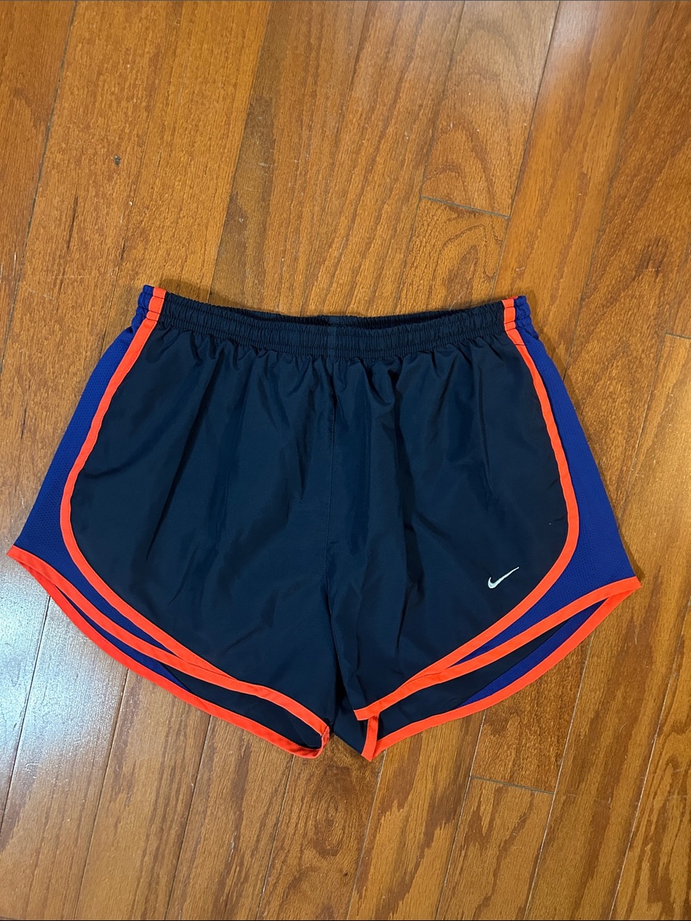 Nike Navy & Orange Running Shorts - Picture 2 of 6